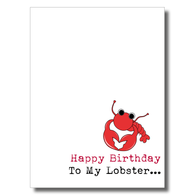 Happy Birthday Lobster Card